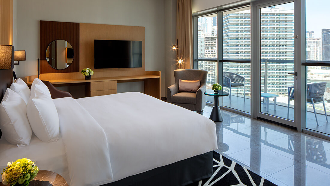 Collection suite room at The First Collection at Business Bay